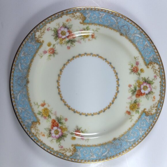 Noritake Blue Dawn Bread & Butter Plates Vintage Porcelain Transferware 6 3/8 in - Picture 1 of 11